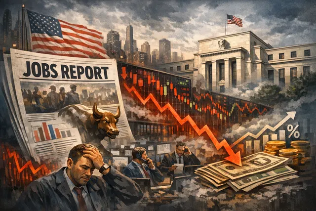 What caused the global stock market sell-off on June 5, 2026, after the U.S. jobs report, and how did markets recover, what were the key Tre
