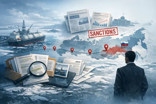Search & fact check with cited sources for What happened with TotalEnergies' exit from Russia's Arctic LNG 2 project, including the timeline