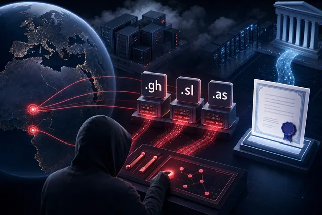 Illustrative image representing a DNS hijack and unauthorized TLS certificate issuance