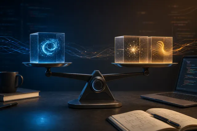 Illustration representing Cursor Composer 2.5 competing with other frontier AI coding models