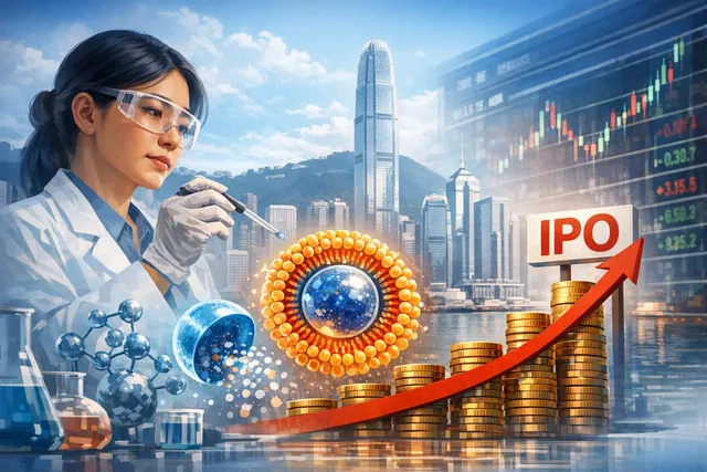 Illustration of AI-driven nanomedicine and drug delivery for METiS TechBio’s Hong Kong IPO