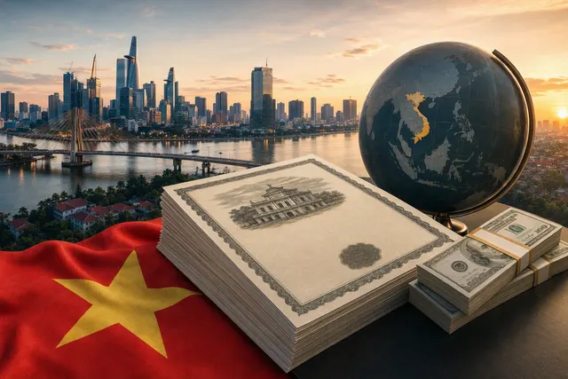 Illustration of Vietnam considering a U.S.-dollar sovereign bond sale