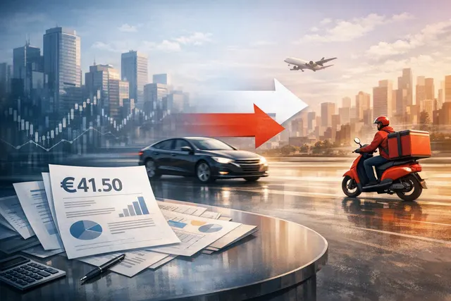 Editorial illustration representing Uber’s proposed cash takeover of Delivery Hero