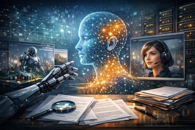 AI-generated visualization of NVIDIA's SIGGRAPH 2026 announcements including Omniverse, synthetic video detection, and physical AI infrastructure