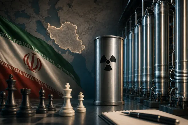 Illustration of uranium stockpiles and nuclear negotiations affecting global markets