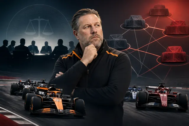 Concept image illustrating the debate over multi-team ownership in Formula 1