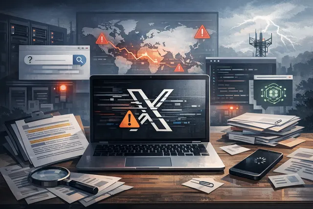 Search & fact check with cited sources for What caused the X (formerly Twitter) outage on June 26, 2026, how many users were affected, what