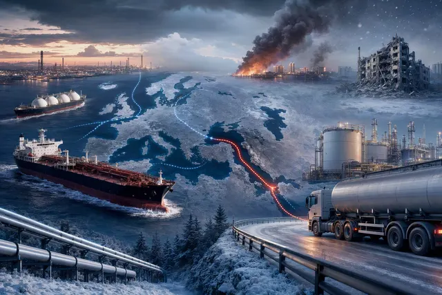 Illustration of Europe’s diesel and energy supply pressures ahead of winter