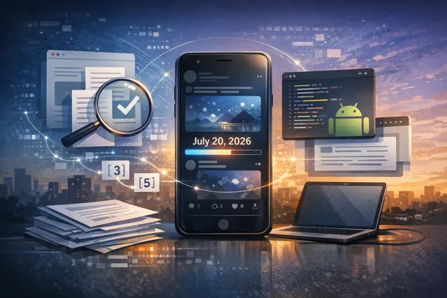 A smartphone displaying the newly rebuilt X (formerly Twitter) Android app interface, with the words 'Rebuilt from scratch' and 'Faster, smoother, more reliable' superimposed over