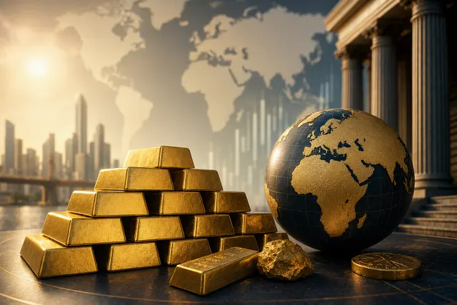 Gold bullion bars illustrating institutional investors rebuilding gold positions after a price pullback