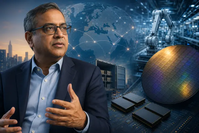 Illustration of AI data centers driving global memory chip demand and shortages