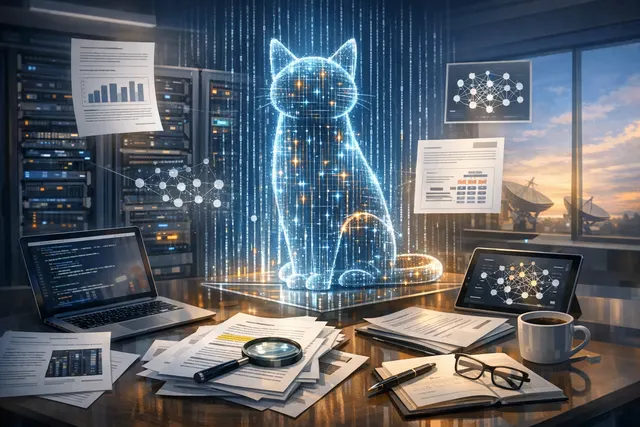 Abstract visualization of Meituan's LongCat-2.0 AI model with 1.6 trillion parameters and a cluster of domestic Chinese chips