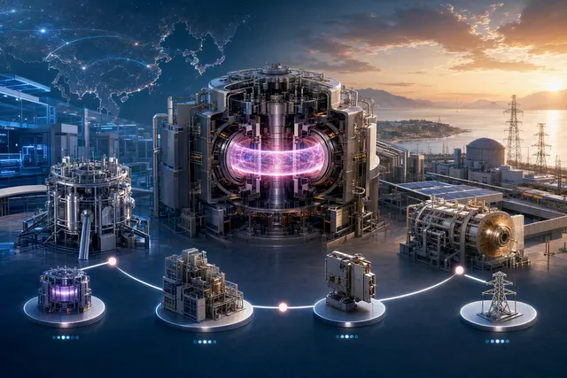How is China pursuing its ambition to generate electricity from fusion and “light the first lamp” of fusion power—through milestones at EAST