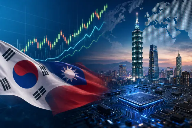 Asian stock markets rising with semiconductor companies linked to the AI chip supply chain