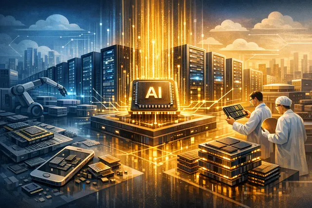 How did the rise of AI data centers—by redirecting Samsung, SK Hynix, and other memory manufacturers’ capacity toward advanced chips, reduci