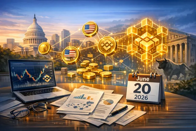 Abstract digital illustration representing tokenized stocks and DeFi lending on a blockchain network