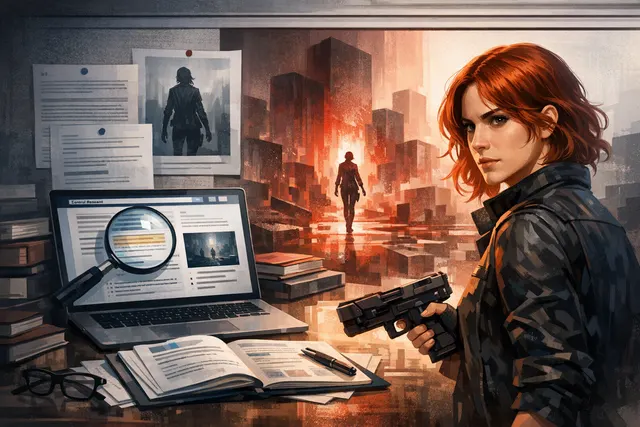 Concept art for Control Resonant showing a corrupted New York City skyline with paranormal distortions and ruins, representing the twisted Manhattan setting of Remedy's sequel.