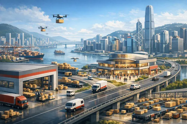 Illustration of JD.com’s stores, warehouses and delivery network reshaping Hong Kong retail property