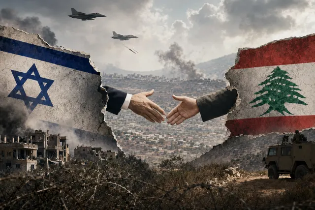 Illustration of ongoing conflict between Israel and Lebanon despite ceasefire