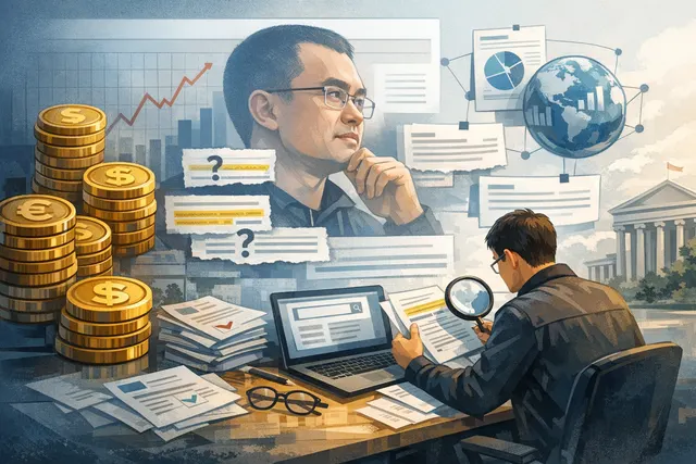 An abstract digital illustration of a giant dollar sign morphing into a stablecoin token over a crypto exchange interface, symbolizing the growth and dominance of stablecoins in th