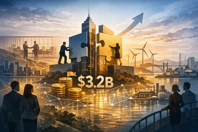 Abstract editorial illustration representing EQT’s combination with Coller Capital and expansion into private-market secondaries