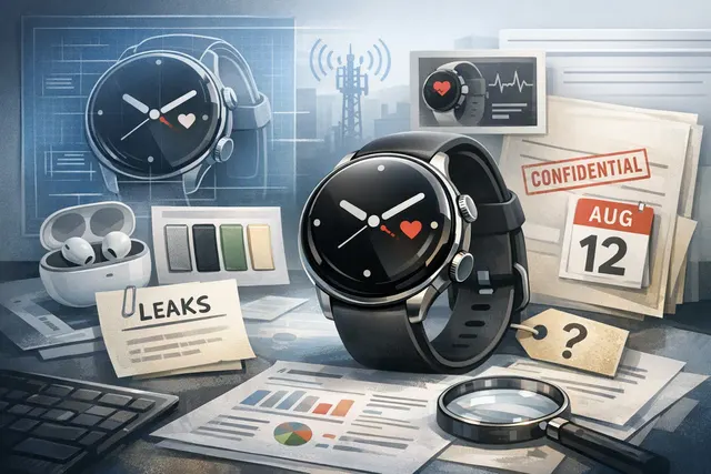 Conceptual image of the Google Pixel Watch 5, highlighting its circular display and design continuity with the Pixel Watch 4.