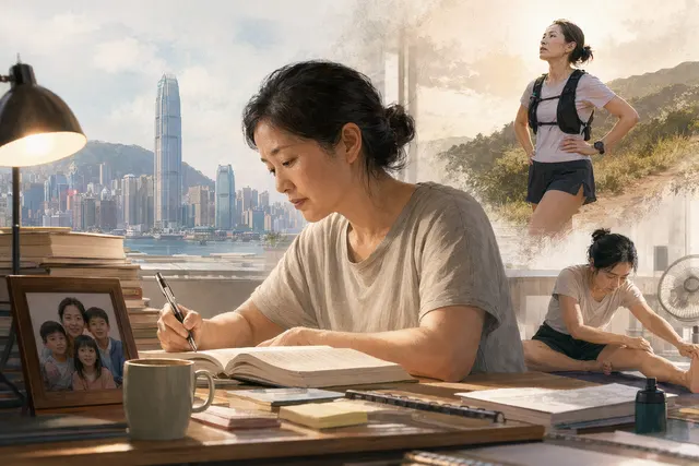 Illustration of astronaut candidate training and preparing for a space mission representing Lai Ka‑ying’s journey to becoming Hong Kong’s first astronaut