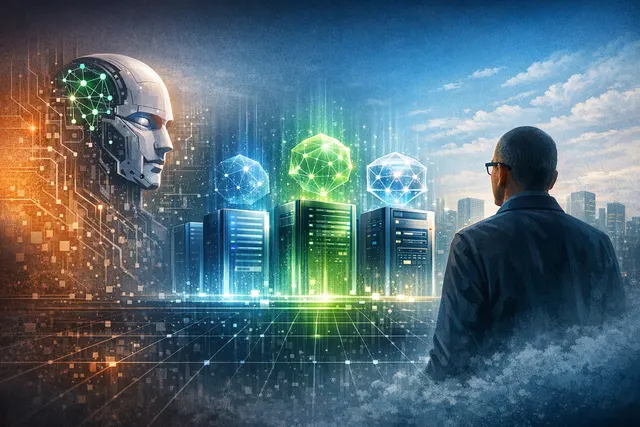 Satya Nadella presenting Microsoft's AI strategy and new MAI models on stage at the Build 2026 conference