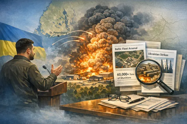 AI-generated visual representing Ukrainian long-range drone strikes on Russian military and infrastructure targets in June 2026