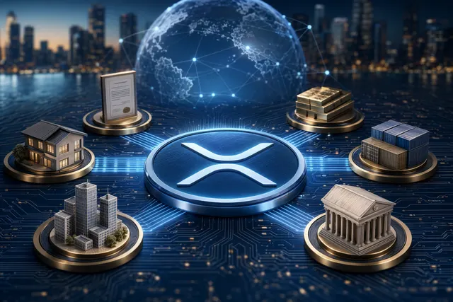 Illustration representing tokenized real-world assets on the XRP Ledger