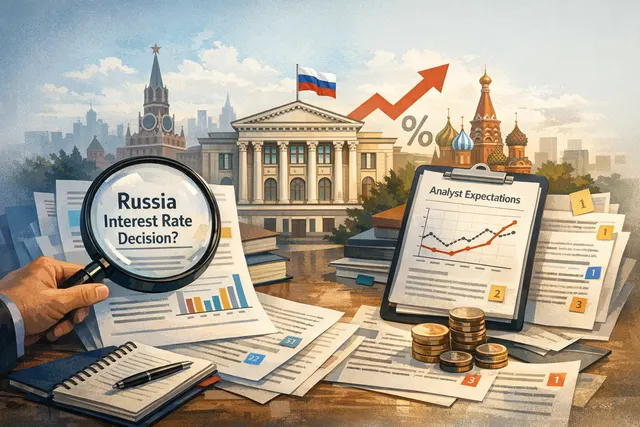 The Bank of Russia headquarters in Moscow on the day of the June 19, 2026, interest rate decision
