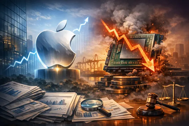 What caused Apple to reclaim the title of the world's most valuable publicly traded company from Nvidia on Monday, July 27, 2026, amid a dee