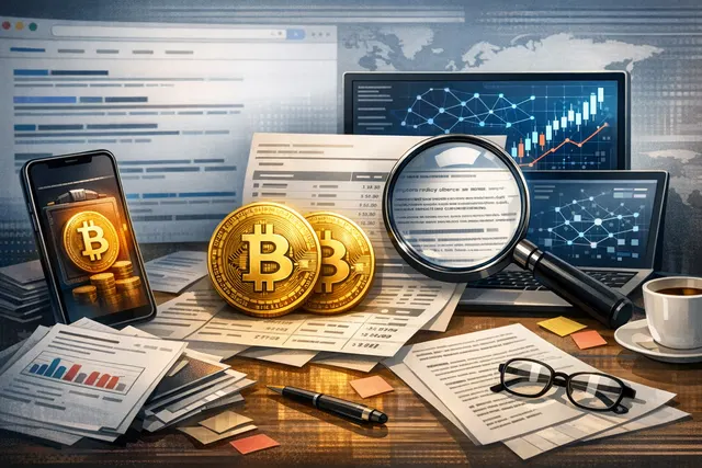 A digital illustration of an antique Bitcoin wallet awakening, with glowing coins and a background of a bearish market chart, representing the 2026 trend of dormant whale wallets r
