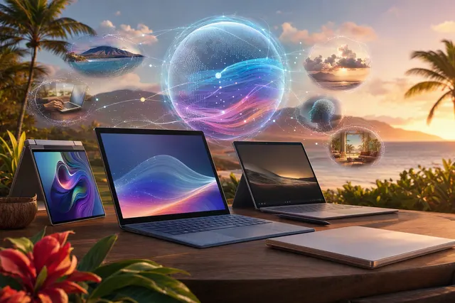 AI-generated conceptual illustration for Snapdragon Summit 2026 PC announcements