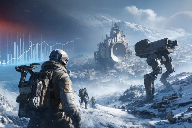 Editorial illustration for ARC Raiders’ Frozen Trail update and its Steam player-count rebound