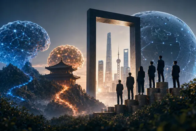 Illustrative editorial image for an article about investment in Chinese AI companies