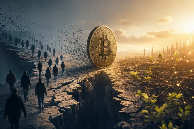 Illustrative visual for Bitcoin wallet activity and a possible market bottom