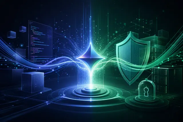 Illustration representing Gemini AI models and cybersecurity