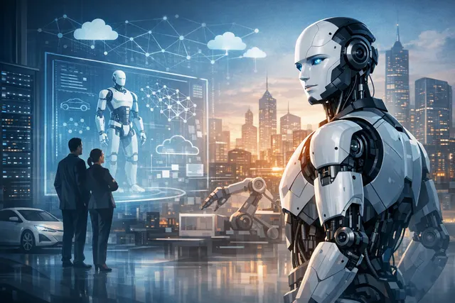 Conceptual humanoid robot representing Tencent’s investment in Xpeng’s Dogotix embodied-AI spinout