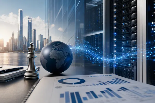 Illustrative AI-generated image for a report on Dell, AI servers and component supply constraints