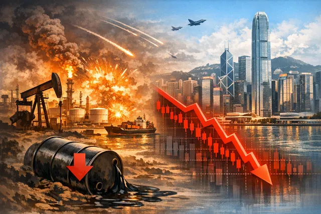 What caused the sharp selloff in PetroChina and other Hong Kong listed energy stocks, and how did the combined factors of the Iran Israel ce