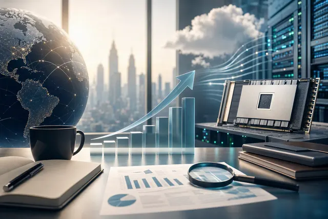 Illustration representing Alphabet’s Google Cloud and external TPU sales outlook
