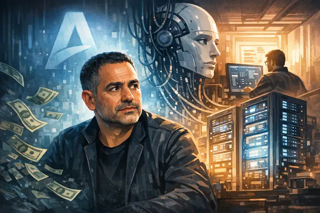 Microsoft AI CEO Mustafa Suleyman discussing plans to cut Anthropic spending in June 2026 Bloomberg interview