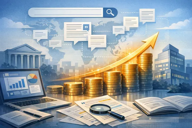 Abstract visualization of a blockchain oracle network connecting financial data, AI agents, and institutional infrastructure