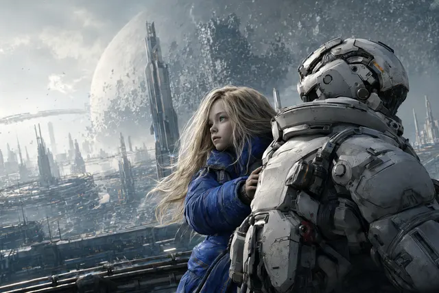 Editorial sci-fi image representing PRAGMATA, Capcom’s new IP sales milestone