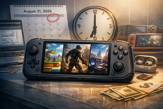 Anbernic RG 55G1 Android gaming handheld shown in a landscape layout