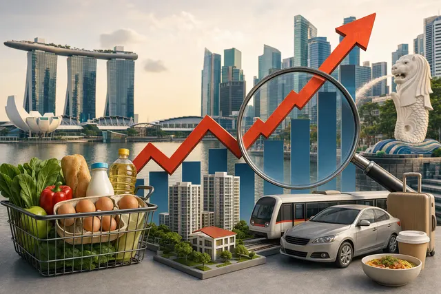 Illustration accompanying an article about Singapore’s August 2026 inflation and energy costs