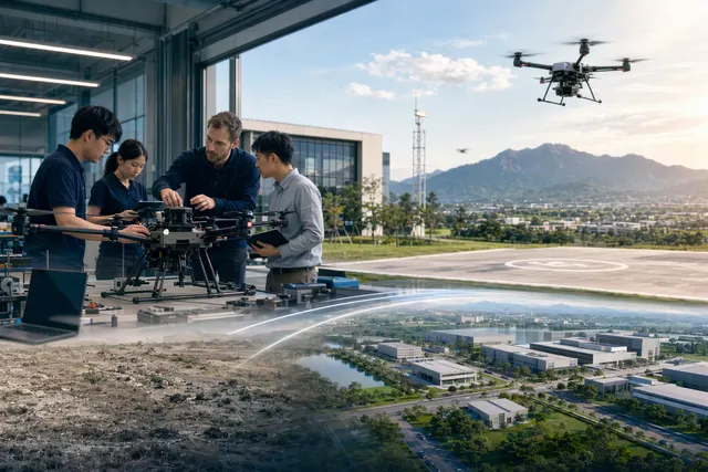 Drone research and development hub in Chiayi representing Taiwan’s growing UAV industry cluster