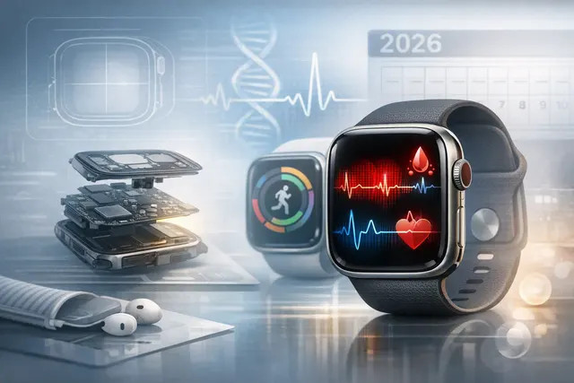 Concept illustration of the rumored Apple Watch Series 12 and Apple Watch Ultra 4