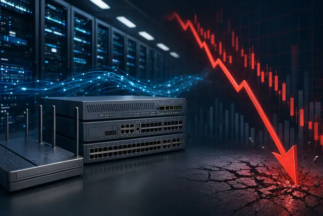 Illustration representing Cisco’s AI networking strategy and high-density optical connectivity
